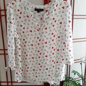 RACHEL ROY Heart Blouse L
